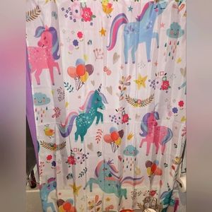 Unicorn shower curtain